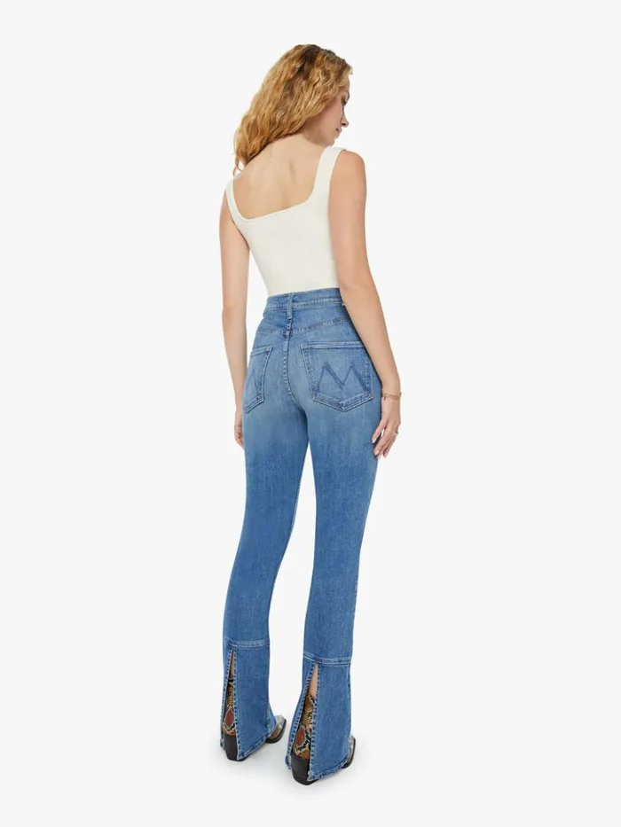 Mother Denim Flare The Outlaw Wedge Heel Wash Monkey In The Middle 8211 Women