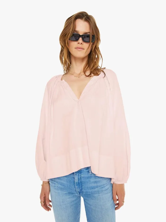 Mother Denim Harris Top Pink Dew 8211 Women