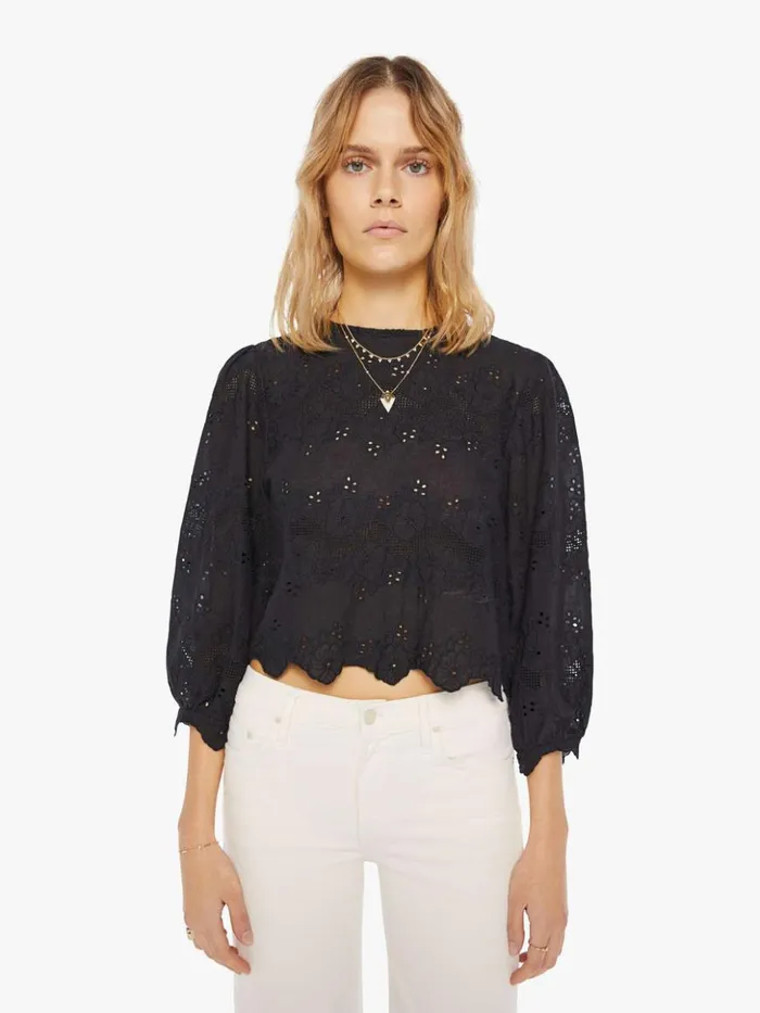 Mother Denim Lisa Top Geranium Midnight 8211 Women