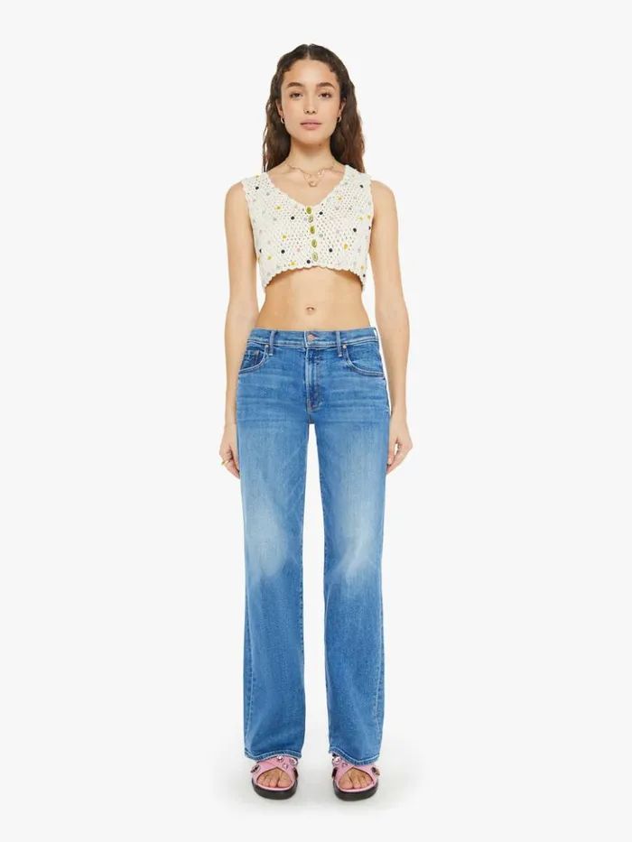 Mother Denim Ludi Pearl Beaded Crochet Top Ivory 8211 Women Mother Denim Ludi Pearl Beaded Crochet Top Ivory 8211 Women