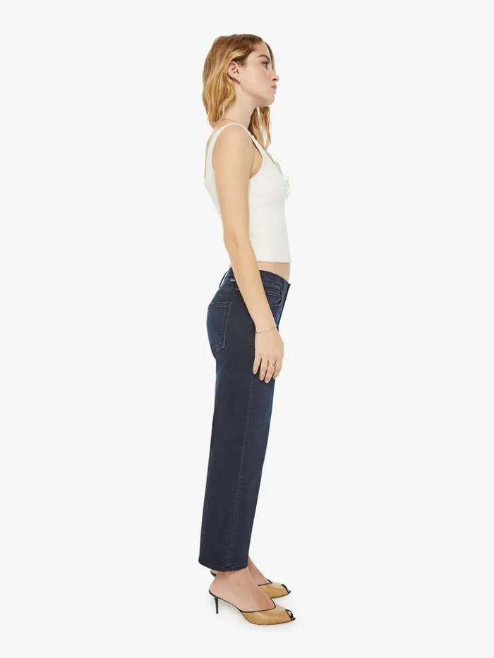 Mother Denim Petites Petites The Lil039 Mid Rise Zip Rambler Wash Night In Venice 8211 Women