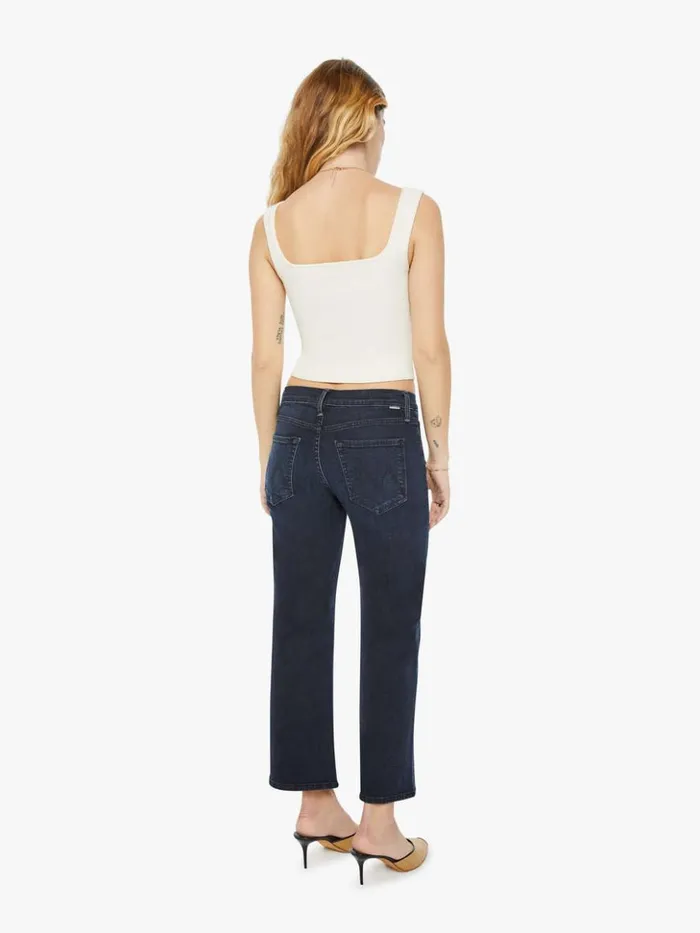 Mother Denim Petites Petites The Lil039 Mid Rise Zip Rambler Wash Night In Venice 8211 Women