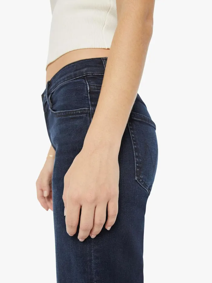 Mother Denim Petites Petites The Lil039 Mid Rise Zip Rambler Wash Night In Venice 8211 Women