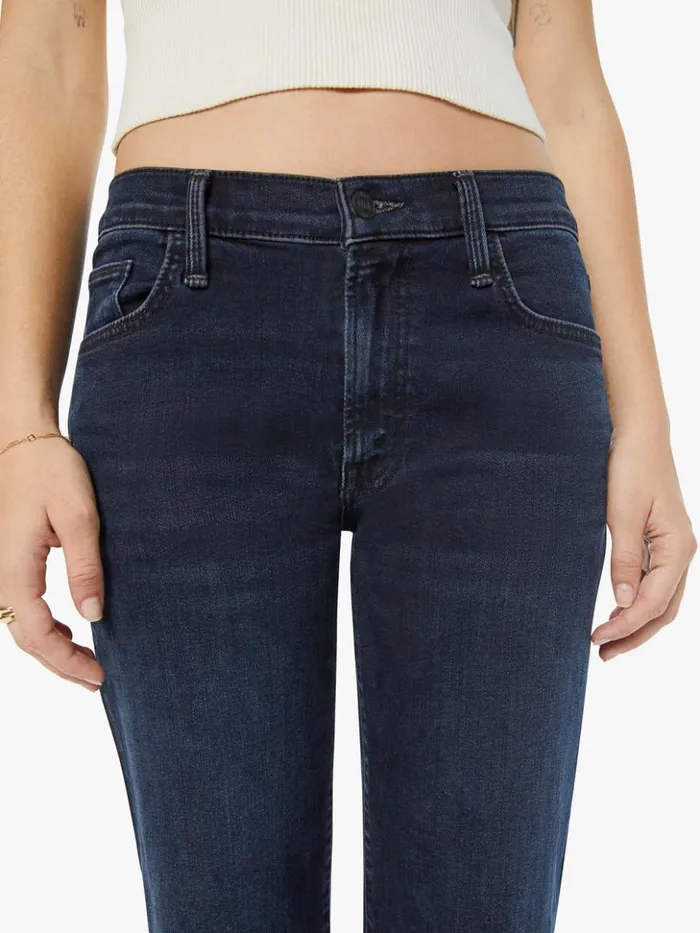Mother Denim Petites Petites The Lil039 Mid Rise Zip Rambler Wash Night In Venice 8211 Women