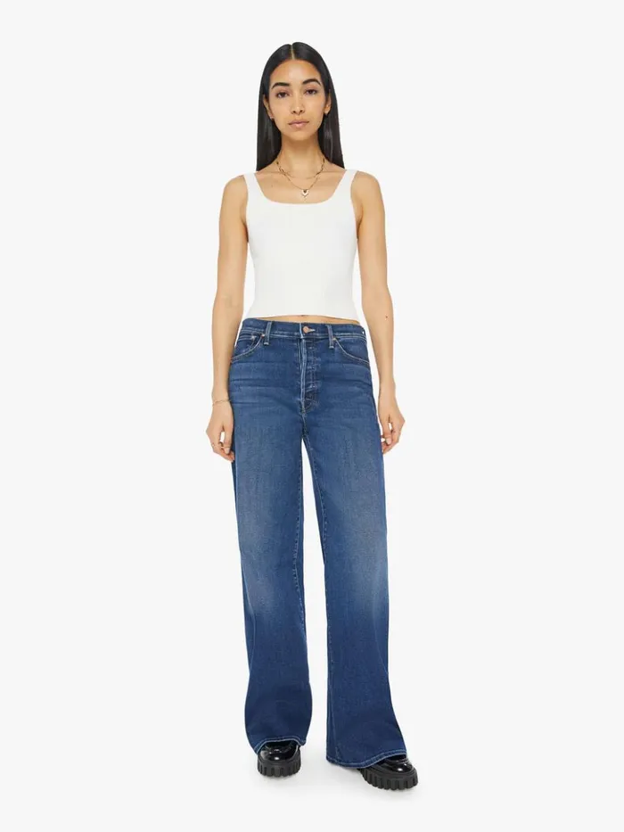 Mother Denim Relaxed The Ditcher Roller Sneak Wash Yakkity Yak 8211 Women