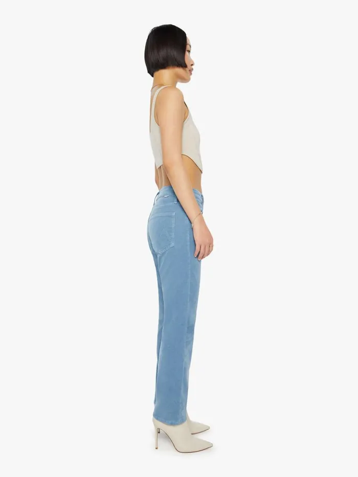 Mother Denim Straight Petites The Lil039 Hiker Hover Wash Blue Shadow 8211 Women