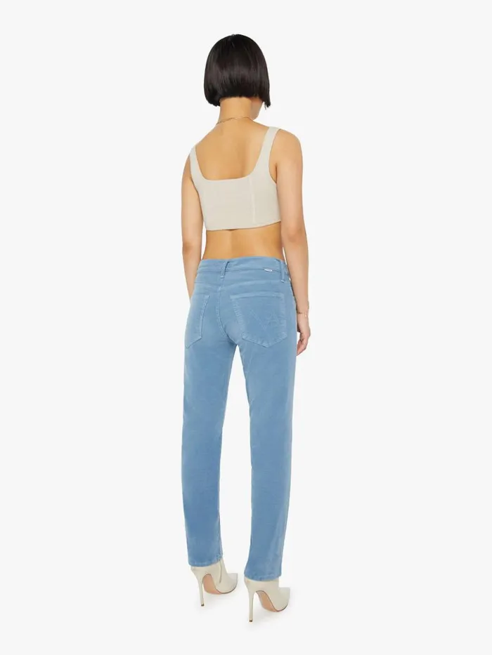 Mother Denim Straight Petites The Lil039 Hiker Hover Wash Blue Shadow 8211 Women