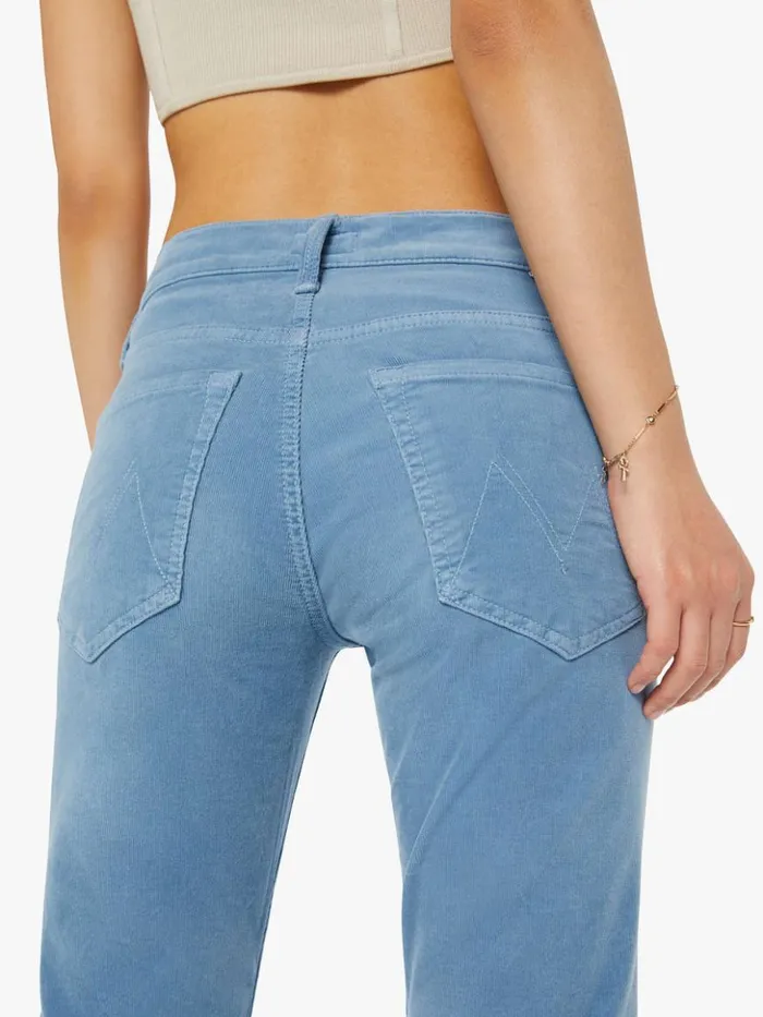 Mother Denim Straight Petites The Lil039 Hiker Hover Wash Blue Shadow 8211 Women
