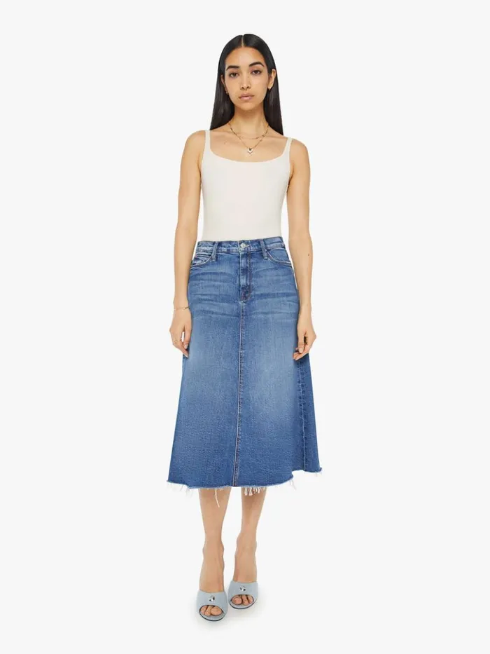 Mother Denim The Circle Midi Fray Dream Team 8211 Women