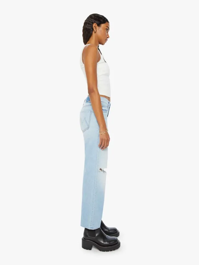 Mother Denim Wide Leg The Mid Rise Rambler Zip Flood Wash Ripped Off 8211 Women Mother Denim Wide Leg The Mid Rise Rambler Zip Flood Wash Ripped Off 8211 Women