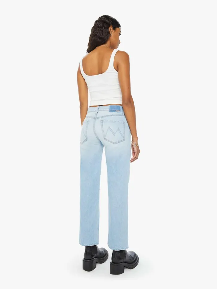 Mother Denim Wide Leg The Mid Rise Rambler Zip Flood Wash Ripped Off 8211 Women Mother Denim Wide Leg The Mid Rise Rambler Zip Flood Wash Ripped Off 8211 Women