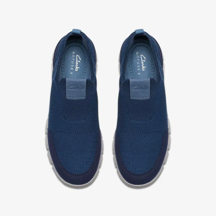 Nature X Ease Navy Men Clarks Sneakers