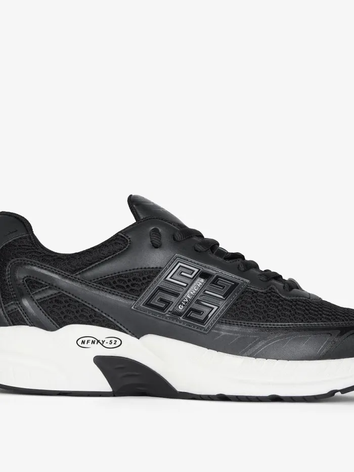 Nfnty52 Sneakers In Synthetic Leather And Mesh Black Men Givenchy Sneakers