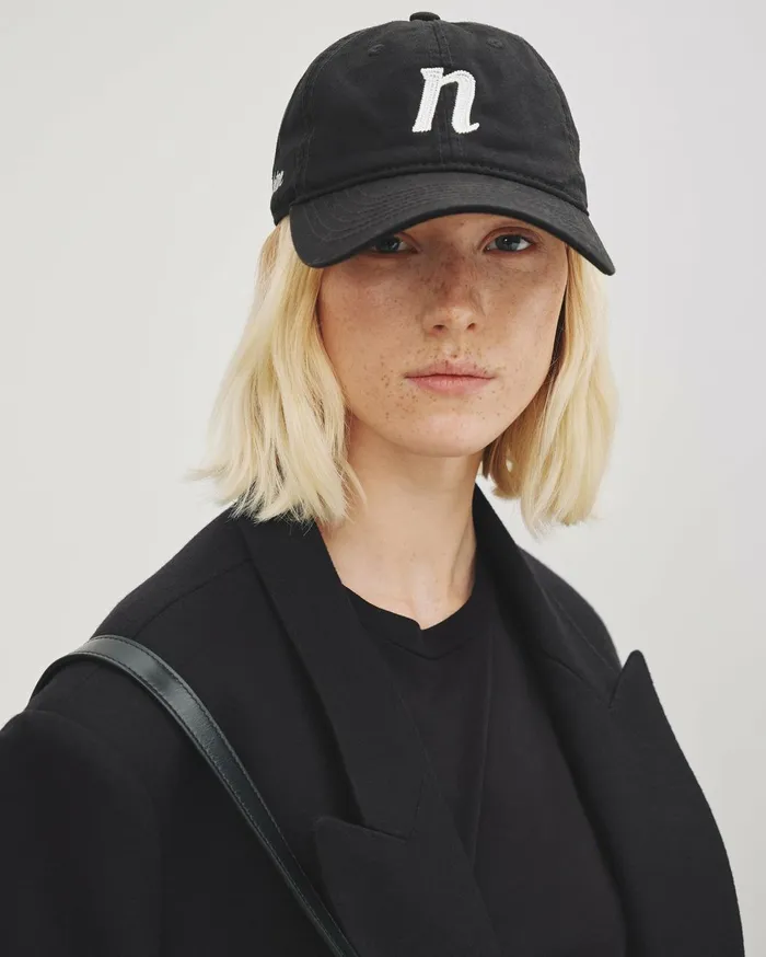 Nili Lotan BASEBALL HAT Black Women Belts and Accessories