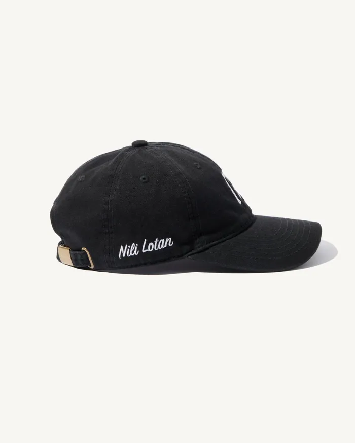 Nili Lotan BASEBALL HAT Black Women Belts and Accessories