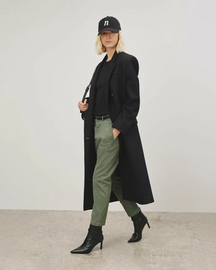 Nili Lotan BASEBALL HAT Black Women Belts and Accessories