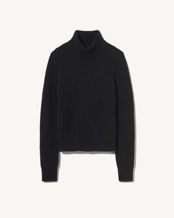 Nili Lotan BRONWYN TURTLENECK SWEATER Dark Navy Women Knits and Sweaters