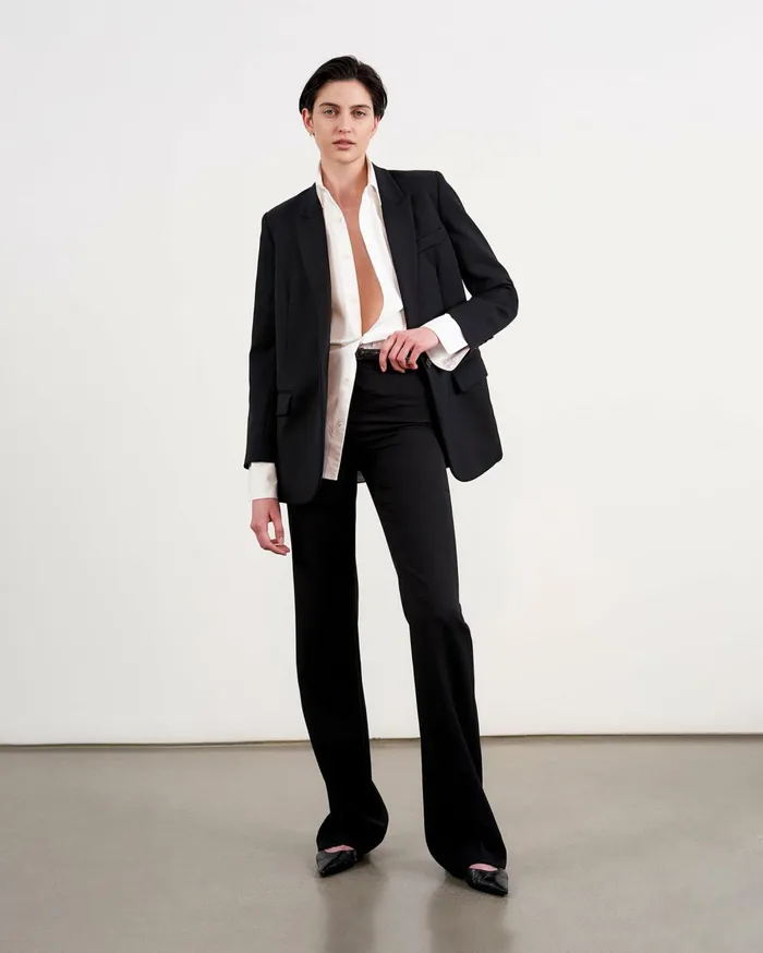 Nili Lotan DIANE BLAZER Black Women Jackets and Blazers