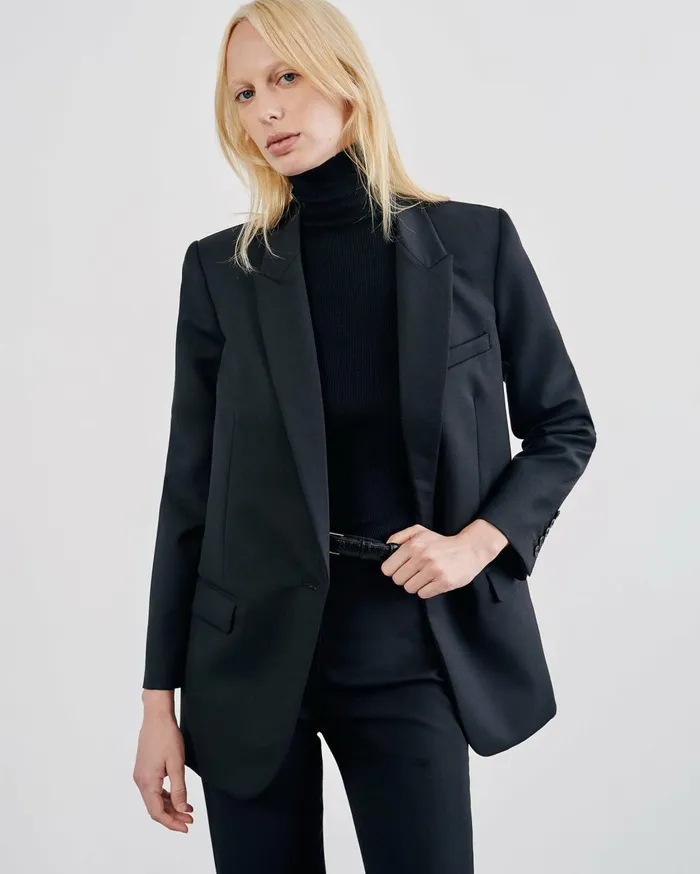Nili Lotan DIANE BLAZER Black Women Jackets and Blazers