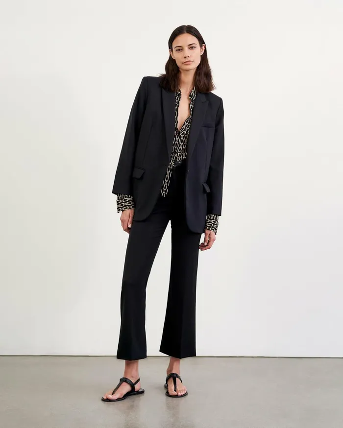 Nili Lotan DIANE BLAZER Black Women Jackets and Blazers