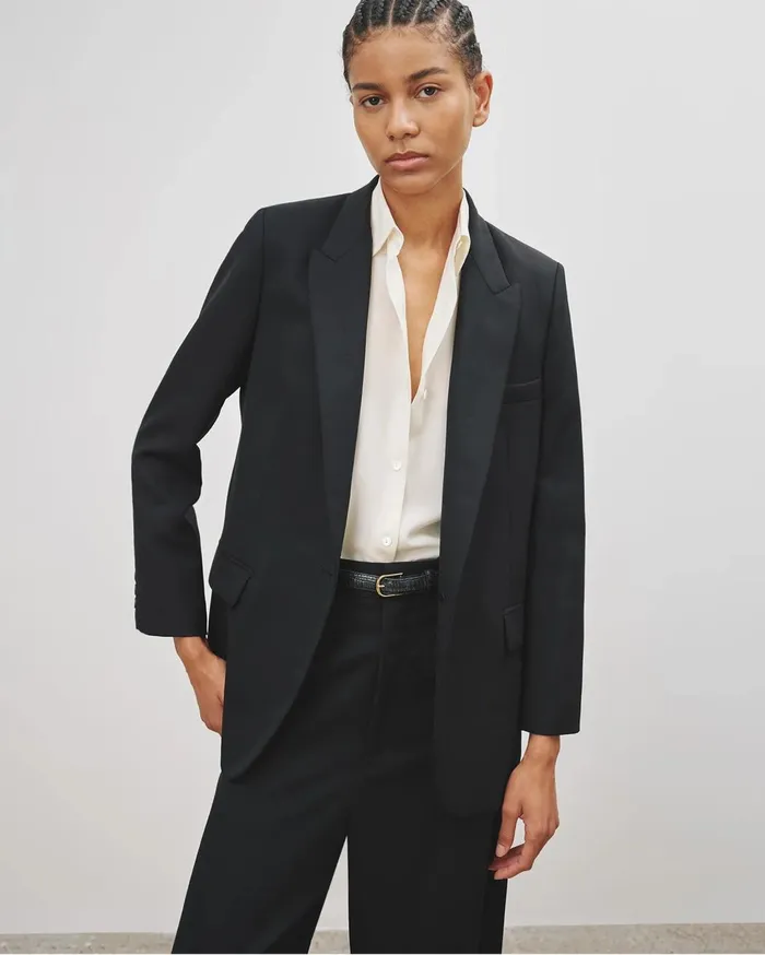 Nili Lotan DIANE BLAZER Black Women Jackets and Blazers