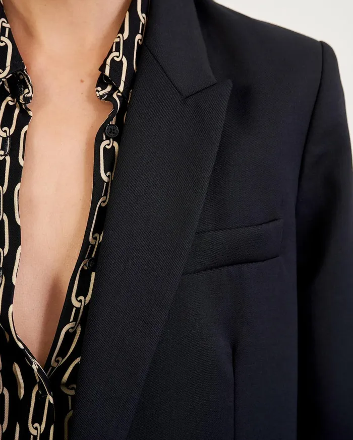 Nili Lotan DIANE BLAZER Black Women Jackets and Blazers