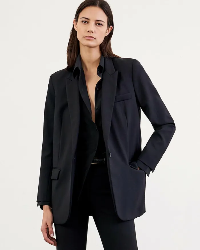 Nili Lotan DIANE BLAZER Black Women Jackets and Blazers