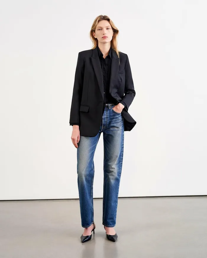 Nili Lotan DIANE BLAZER Black Women Jackets and Blazers