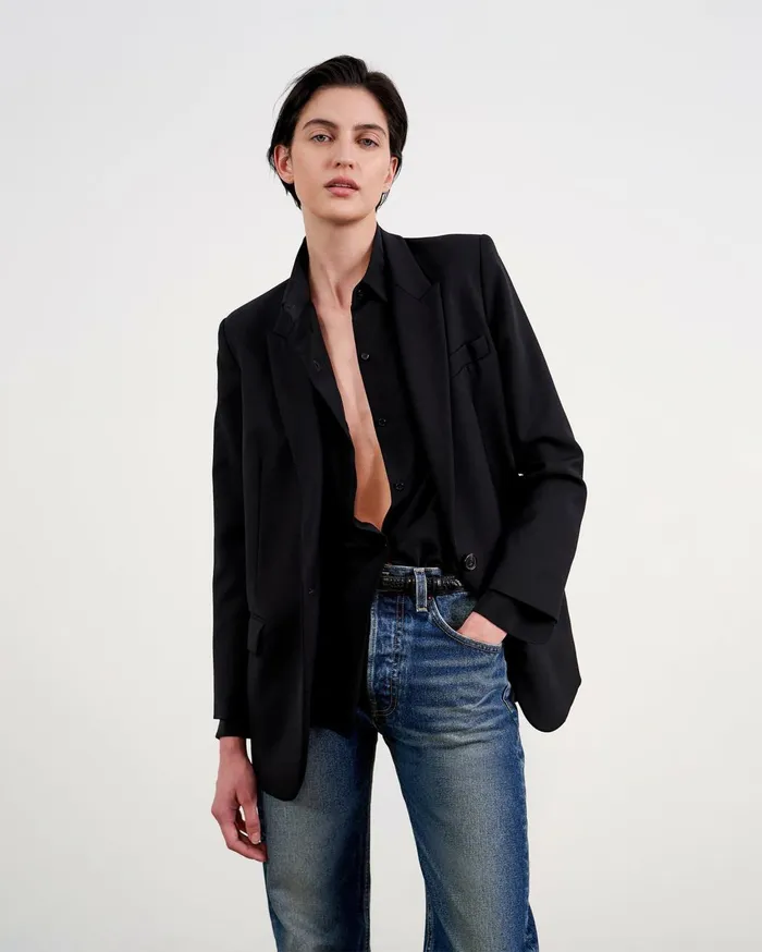 Nili Lotan DIANE BLAZER Black Women Jackets and Blazers