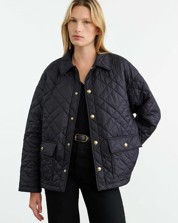Nili Lotan HELAH PARKA Dark Navy Women Jackets and Blazers