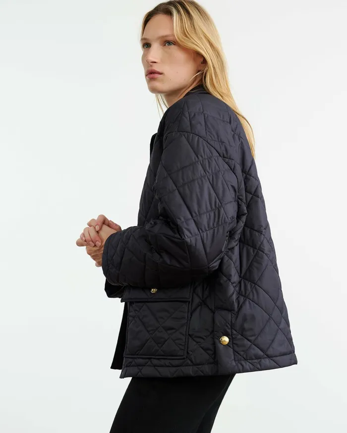 Nili Lotan HELAH PARKA Dark Navy Women Jackets and Blazers