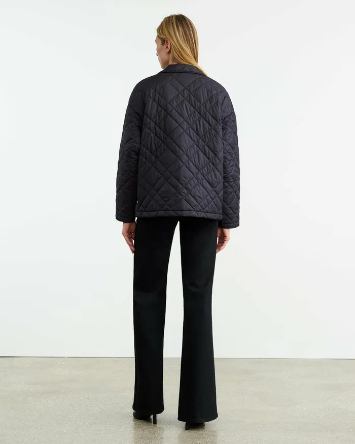 Nili Lotan HELAH PARKA Dark Navy Women Jackets and Blazers
