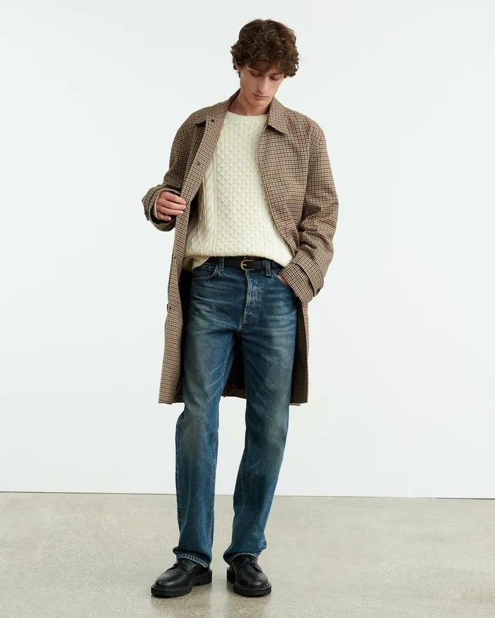 Nili Lotan OWEN SWEATER Ivory Men Sweaters