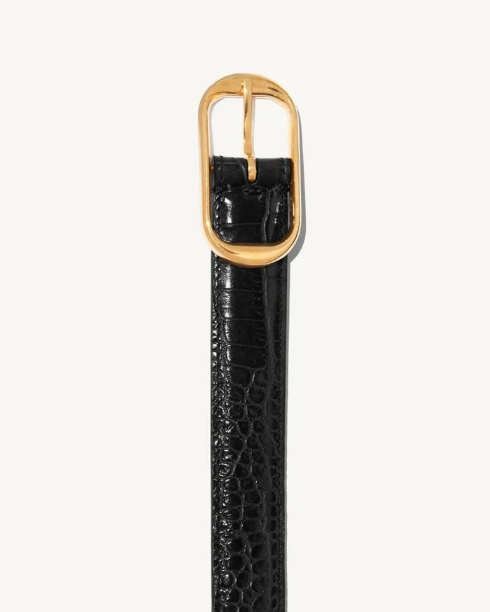 Nili Lotan REINE BELT Espresso Women Belts and Accessories