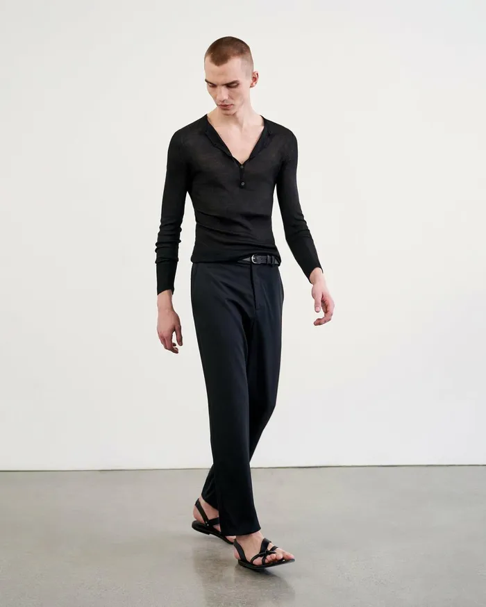 Nili Lotan TEL AVIV PANT Black Men Pants and Shorts