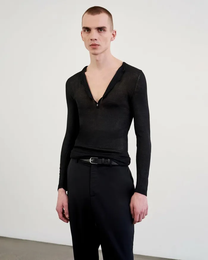 Nili Lotan TEL AVIV PANT Black Men Pants and Shorts
