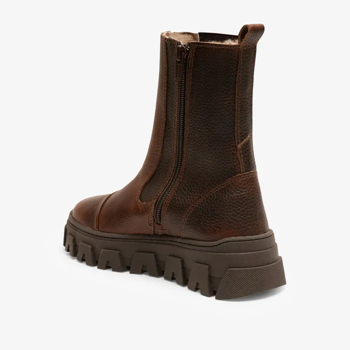 nilla lamb oak Brown KIDS Winter boots bisgaardshoes