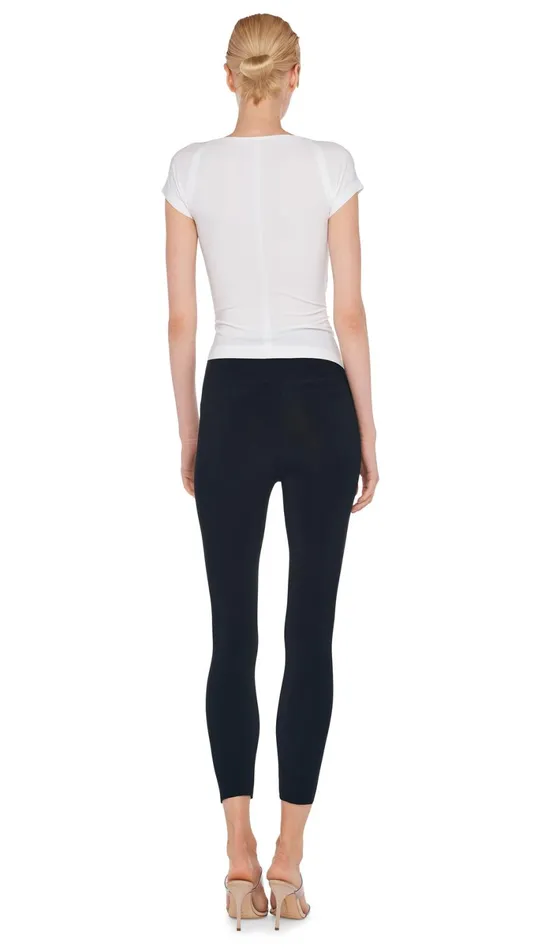 Norma Kamali Bottoms CROPPED LEGGING Black 8211 Clothing