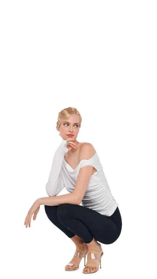 Norma Kamali Bottoms CROPPED LEGGING Black 8211 Clothing