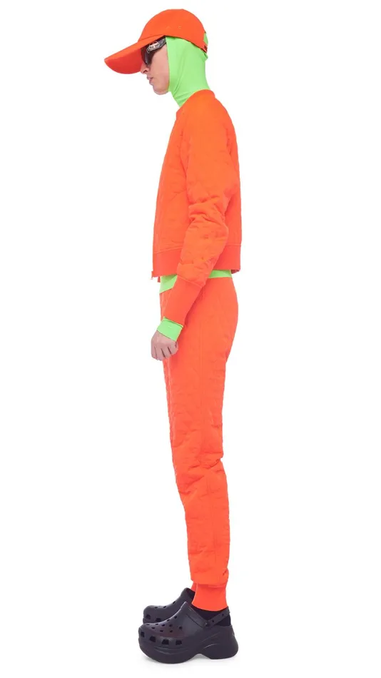 Norma Kamali Bottoms QUILTED JOG PANT Sos 8211 Clothing