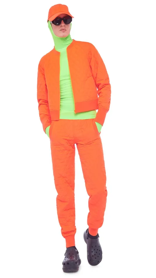 Norma Kamali Bottoms QUILTED JOG PANT Sos 8211 Clothing