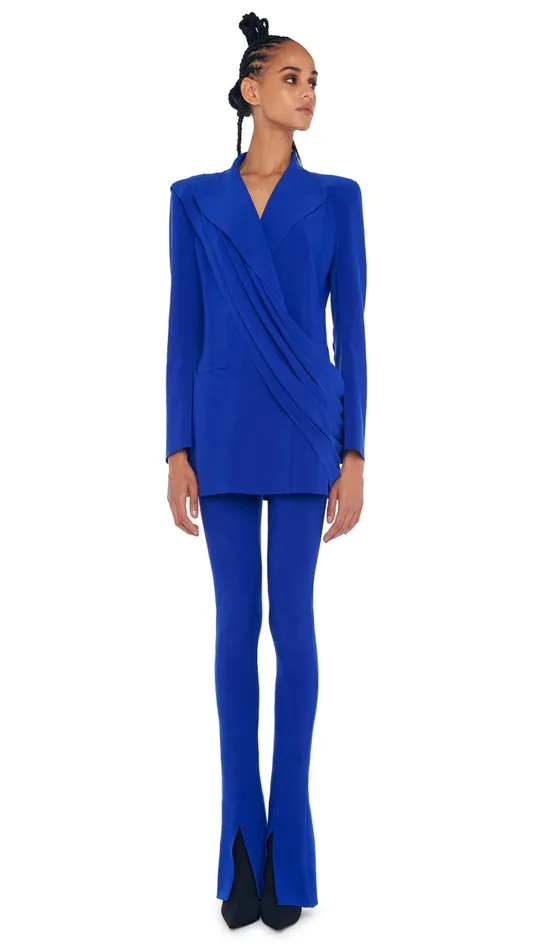 Norma Kamali Bottoms SPAT LEGGING Electric Blue 8211 Clothing