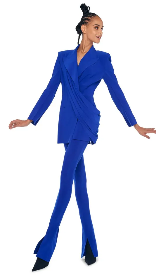 Norma Kamali Bottoms SPAT LEGGING Electric Blue 8211 Clothing