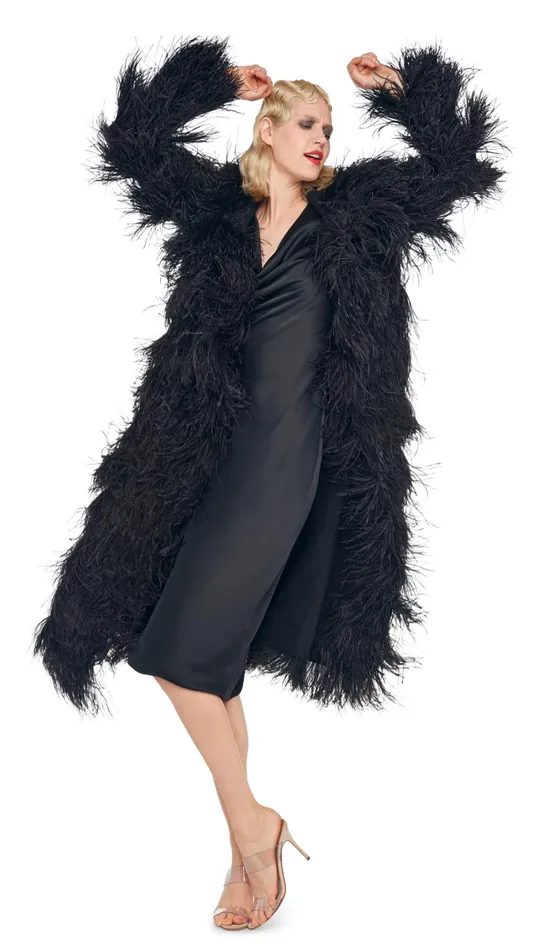 Norma Kamali Dresses DEEP DRAPE NECK DRESS Black 8211 Clothing