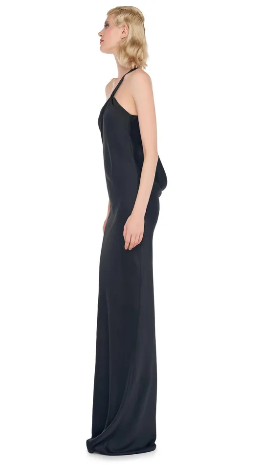 Norma Kamali Dresses ONE SHOULDER BIAS GOWN Black 8211 Clothing
