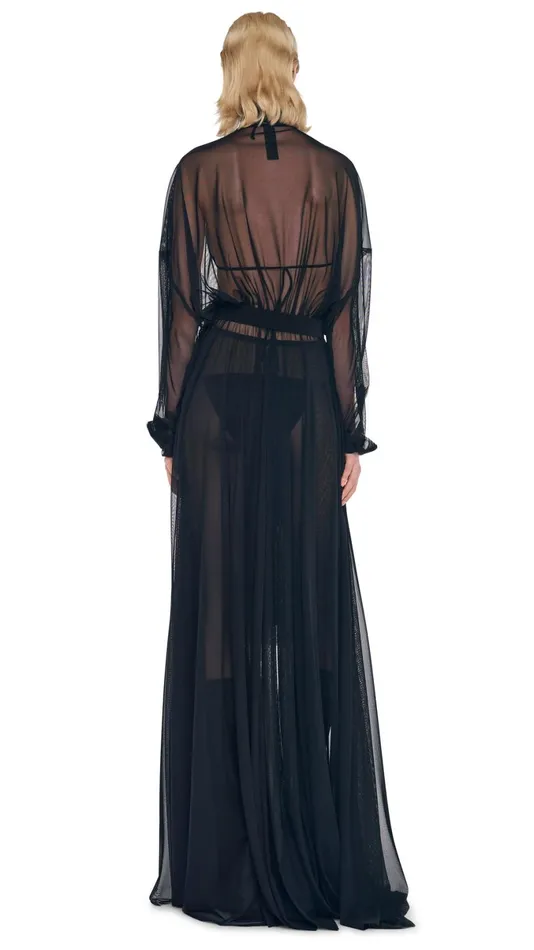 Norma Kamali Dresses SUPER OS BF NK SHIRT GOWN Black 8211 Clothing