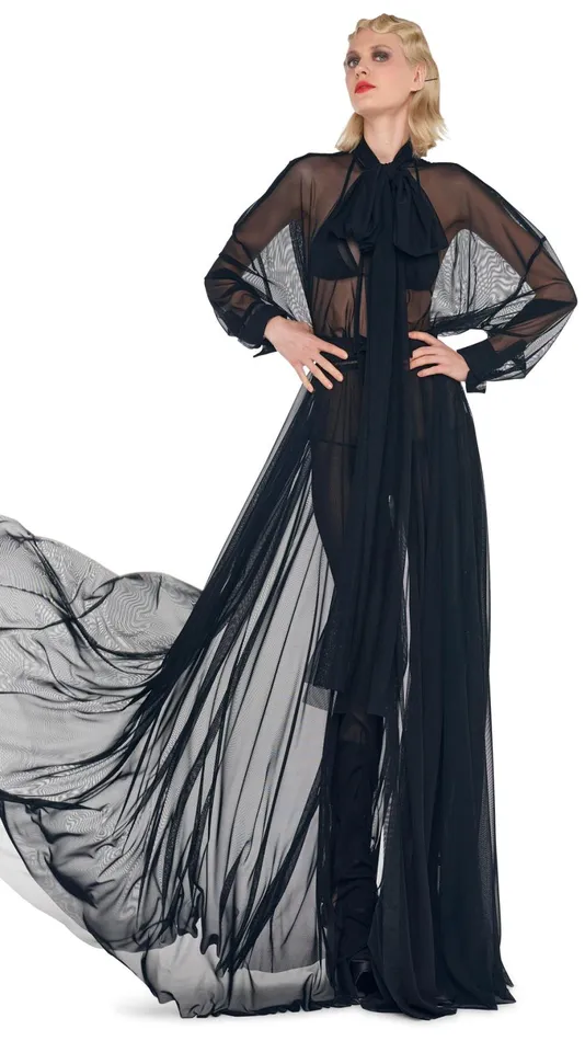 Norma Kamali Dresses SUPER OS BF NK SHIRT GOWN Black 8211 Clothing