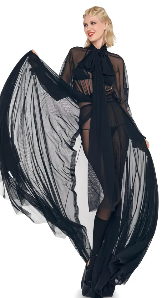 Norma Kamali Dresses SUPER OS BF NK SHIRT GOWN Black 8211 Clothing