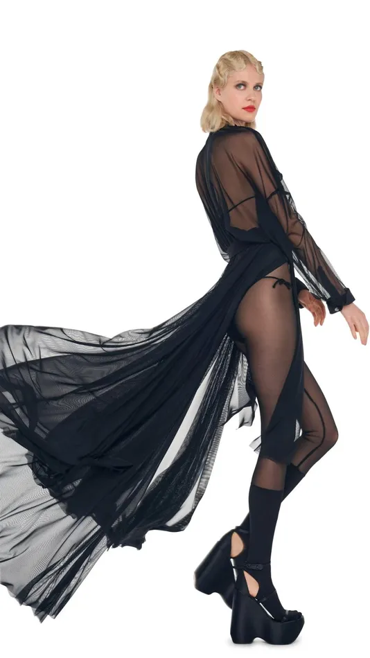 Norma Kamali Dresses SUPER OS BF NK SHIRT GOWN Black 8211 Clothing