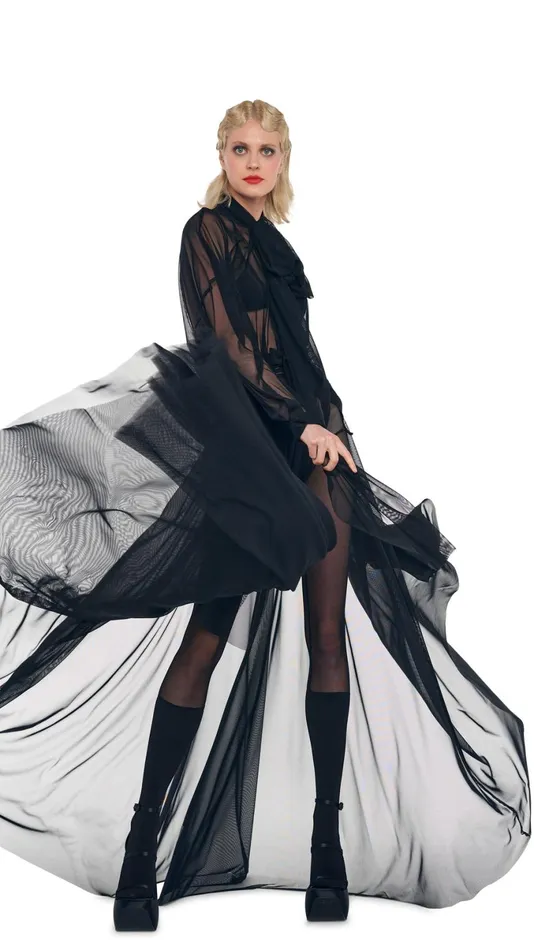 Norma Kamali Dresses SUPER OS BF NK SHIRT GOWN Black 8211 Clothing